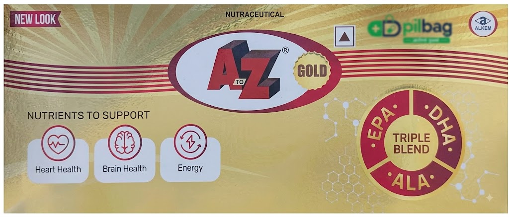 New A to Z Gold Soft Gelatin Capsule with Antioxidants, Multivitamins & Multiminerals